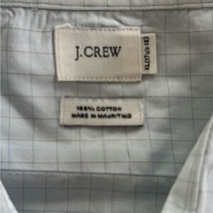 J. Crew Blue and White Grid Shirt